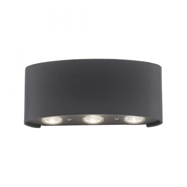LED Wandlampe 6 flammig anthrazit farbig Außenlampe Innenlampe dekorativ