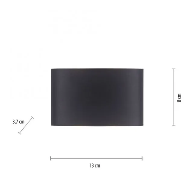 LED Wandlampe 4 flammig anthrazit farbig Außenlampe Innenlampe dekorativ