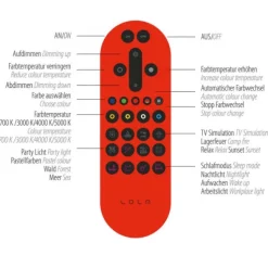 LED Wandleuchte anthrazit Smarthome Fernbedienung dimmbar App