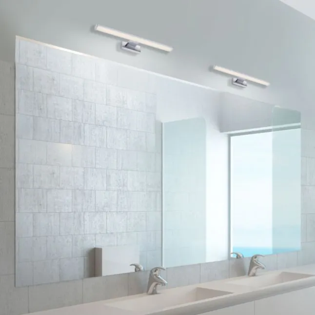 LED Wandleuchte, Bilderleuchte, Spiegelleuchte, Chrom, blendfrei