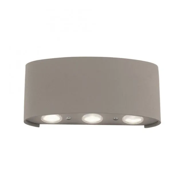LED Wandleuchte CARLO, sandfarben, IP54, Up-&Downlight,