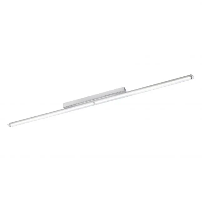 LED-Wandleuchte, chrom, warmweiße Lichtfarbe, spritzwassergeschützt, modern