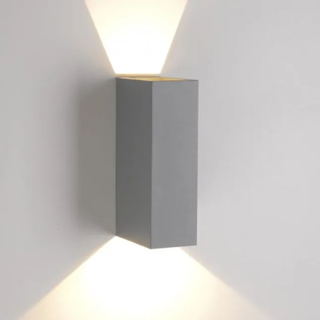 LED Wandleuchte grau IP54 spritzwasserschutz Außenwandleuchte