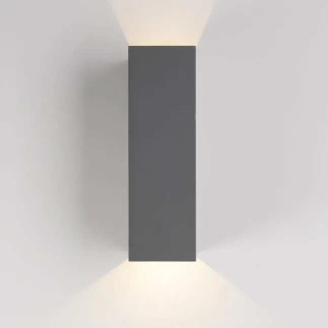 LED Wandleuchte grau IP54 spritzwasserschutz Außenwandleuchte