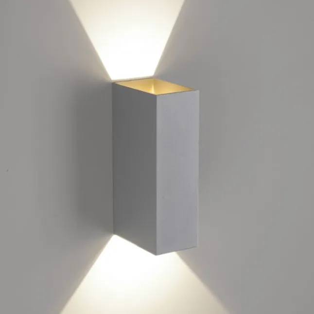 LED Wandleuchte grau IP54 spritzwasserschutz Außenwandleuchte