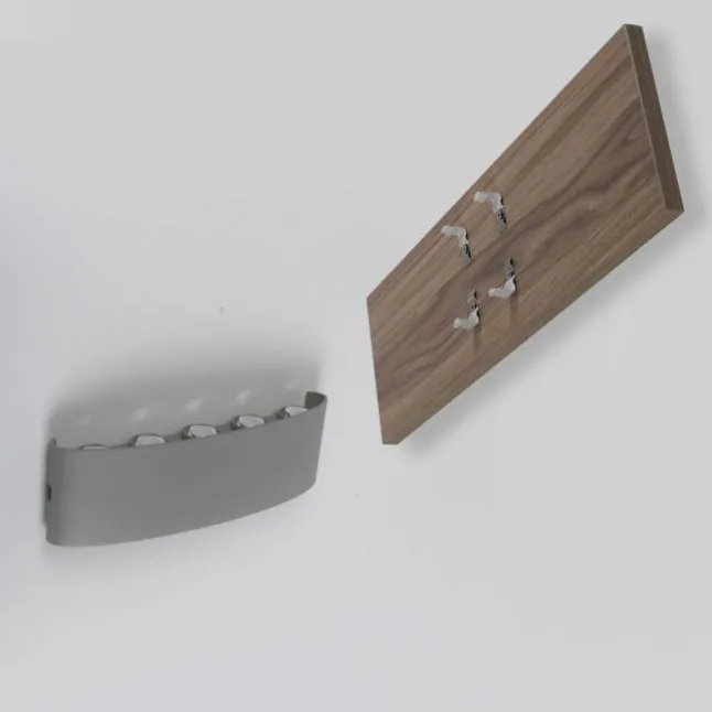 LED-Wandleuchte, holz, warmweiß, Innenleuchte, IP20