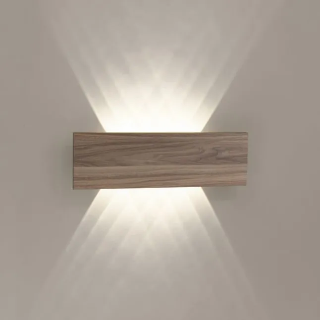 LED-Wandleuchte, holz, warmweiß, Innenleuchte, IP20