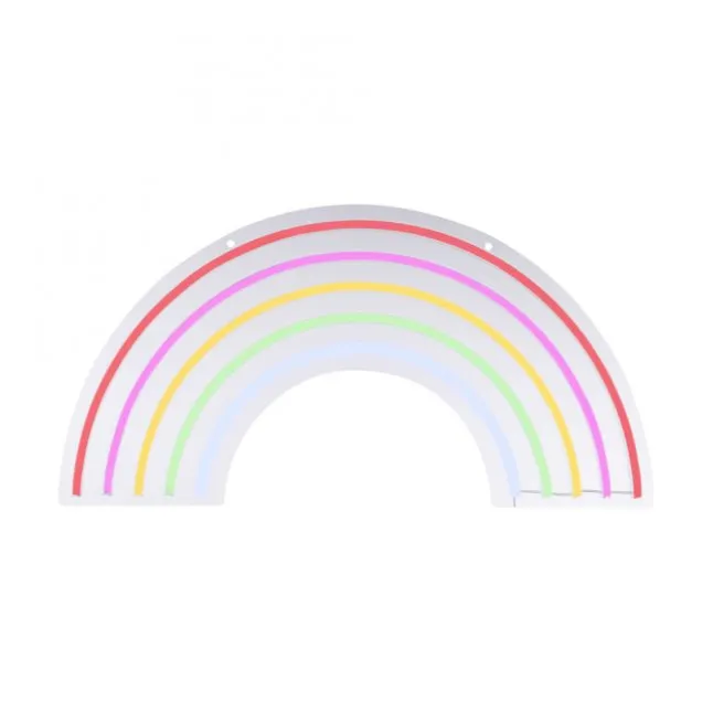 LED Wandleuchte Regenbogen mehrfarbig USB Schnurschalter dekorativ