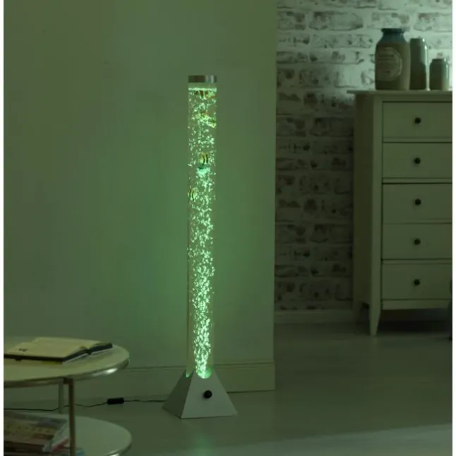 LED-Wassersäule, RGB, Farbwechsel, bunte Fische, modern