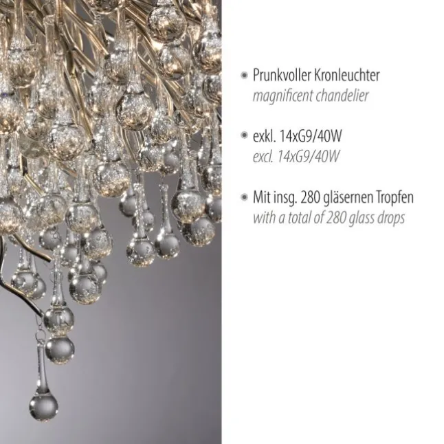 Paul Neuhaus Deckenleuchte ICICLE, stahl