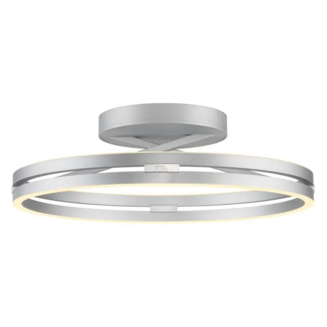 Paul Neuhaus LED Deckenleuchte PURE Loop stone (alu) Fernbedienung