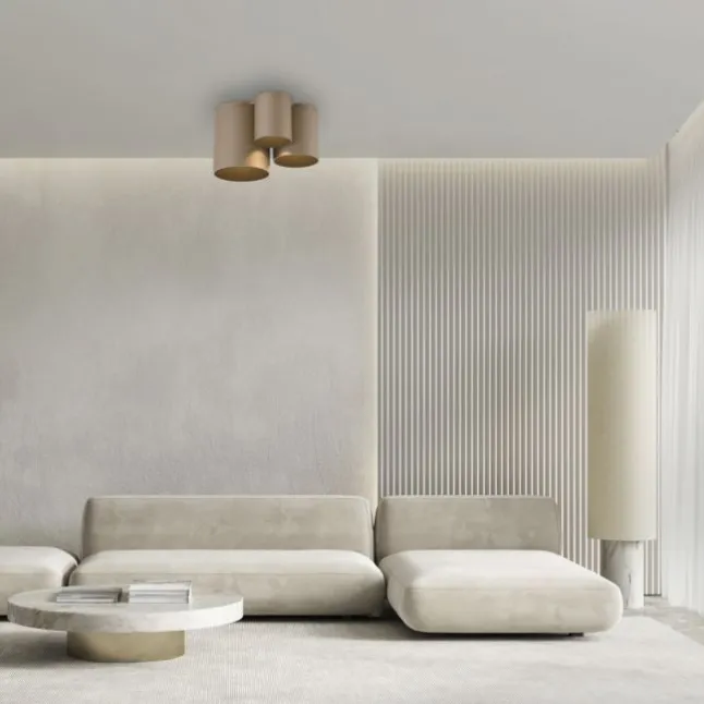 Paul Neuhaus LED Deckenleuchte PURE Point, bronce, Indoor dimmbar