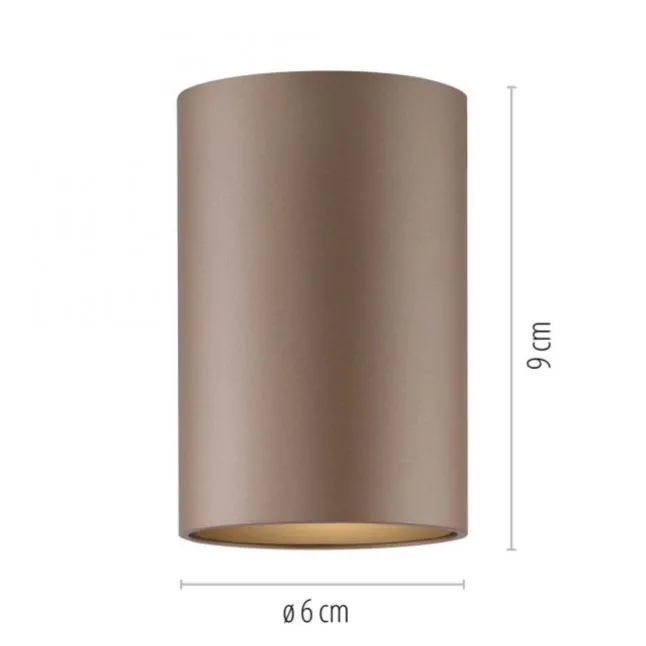 Paul Neuhaus LED Deckenleuchte PURE Point, bronce, Indoor, dimmbar