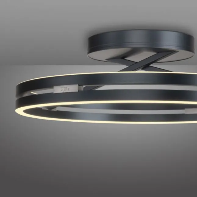 Paul Neuhaus LED Deckenleuchte PURE Loop mystic grey Fernbedienung