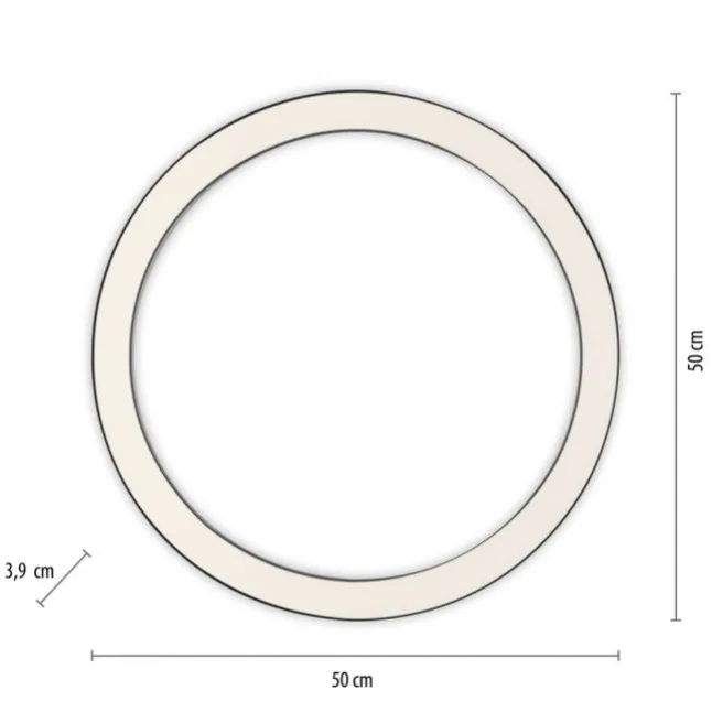 Paul Neuhaus LED Deckenleuchte PURE Lines Round graphite 50cm dimmbar CCT