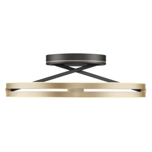 Paul Neuhaus LED Deckenleuchte PURE Loop black-pearl/ivory-gold Fernbedienung