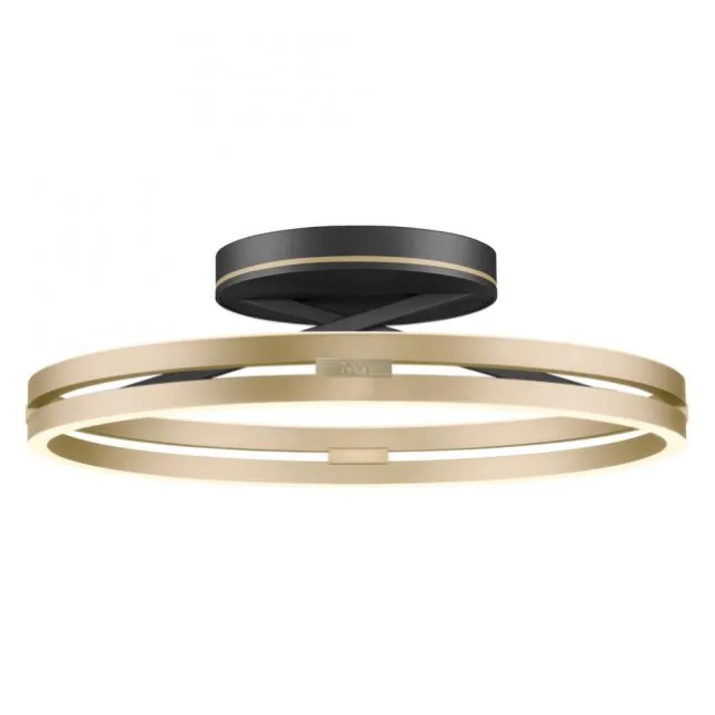 Paul Neuhaus LED Deckenleuchte PURE Loop black-pearl/ivory-gold Fernbedienung