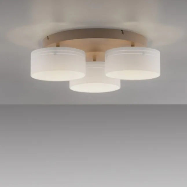Paul Neuhaus LED Deckenleuchte MARIKA, sand, 3 flammig