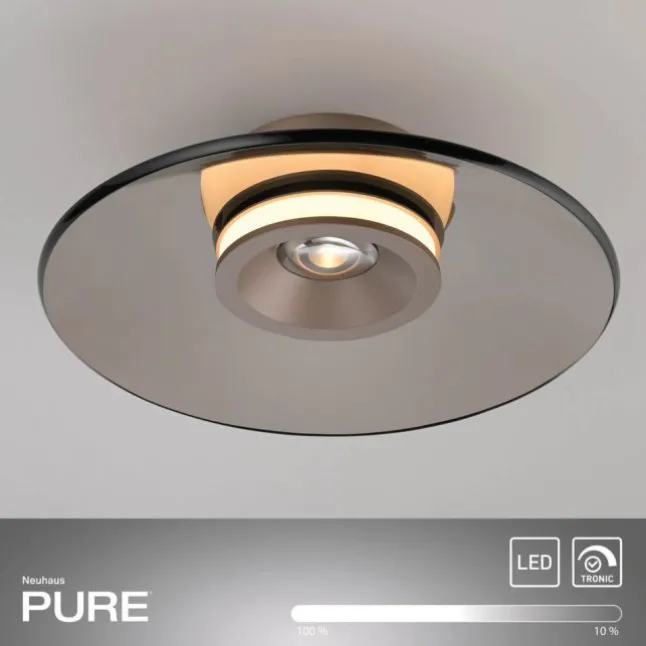 Paul Neuhaus LED Deckenleuchte Pure Moon bronce Tronicdimmer