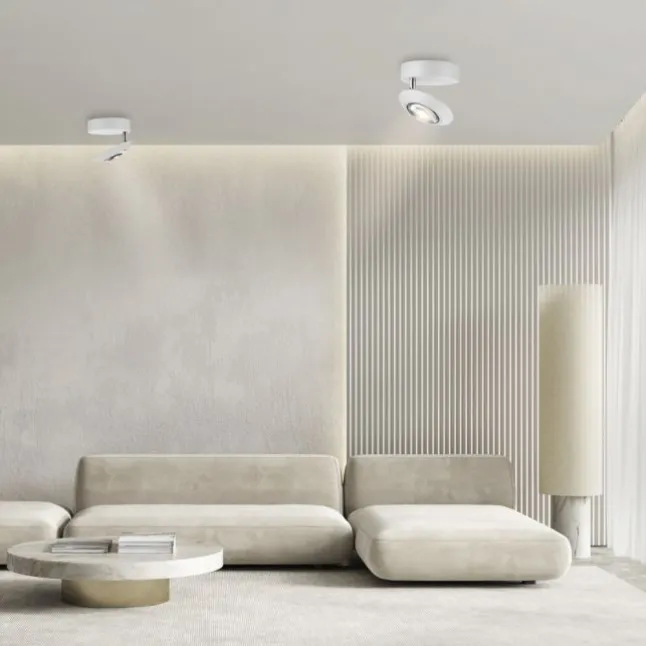 Paul Neuhaus LED Deckenleuchte PURE Oculis, snow, Tronicdimmer, dreh+schwenkbar