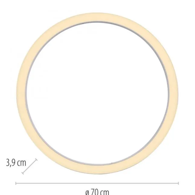 Paul Neuhaus LED Deckenleuchte PURE Lines Round, snow