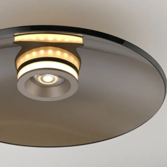 Paul Neuhaus LED Deckenleuchte Pure Moon bronce Amberfarben dimmbar
