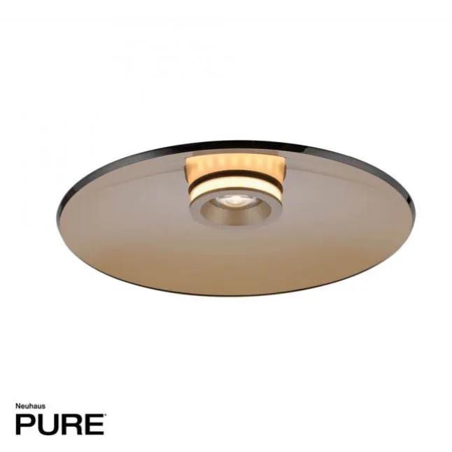 Paul Neuhaus LED Deckenleuchte Pure Moon bronce Amberfarben dimmbar