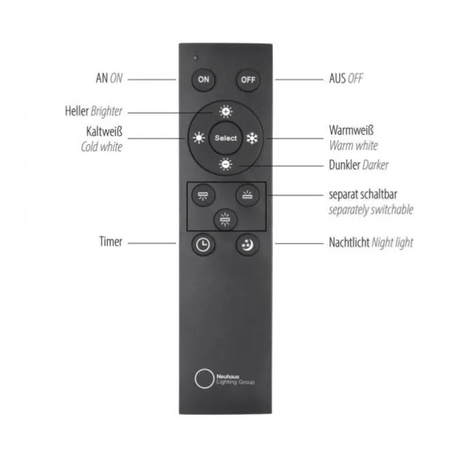 Paul Neuhaus LED Pendelleuchte Q-STRETTO, schwarz,