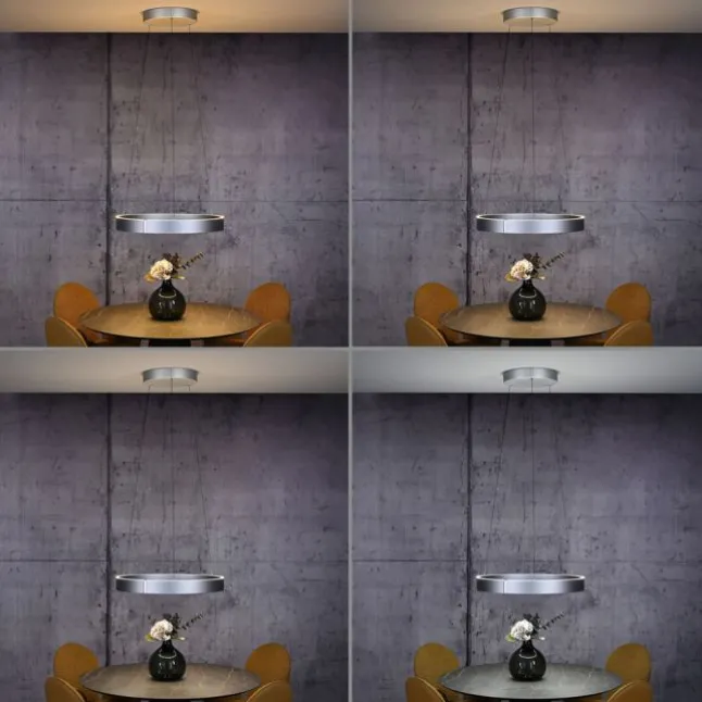 Paul Neuhaus LED Pendelleuchte PURE E-Clipse stone (alu) elektrisch