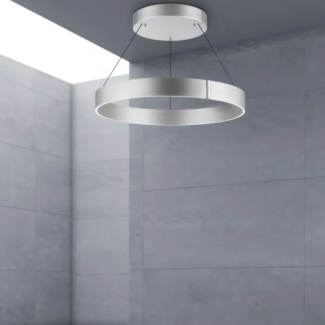 Paul Neuhaus LED Pendelleuchte PURE E-Clipse stone (alu) elektrisch