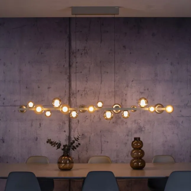 Paul Neuhaus LED Pendelleuchte PURE, bronce, elektrisch höhenverstellb., dimmbar