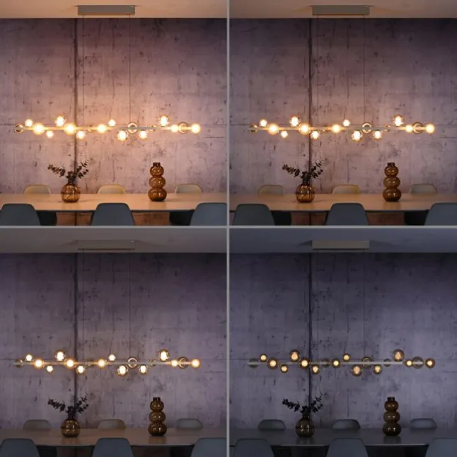 Paul Neuhaus LED Pendelleuchte PURE, bronce, elektrisch höhenverstellb., dimmbar