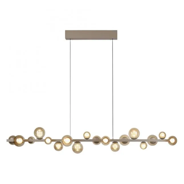 Paul Neuhaus LED Pendelleuchte PURE, bronce, elektrisch höhenverstellb., dimmbar