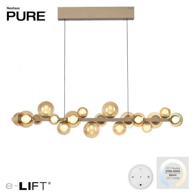 Paul Neuhaus LED Pendelleuchte PURE E-Popup bronce elektrisch