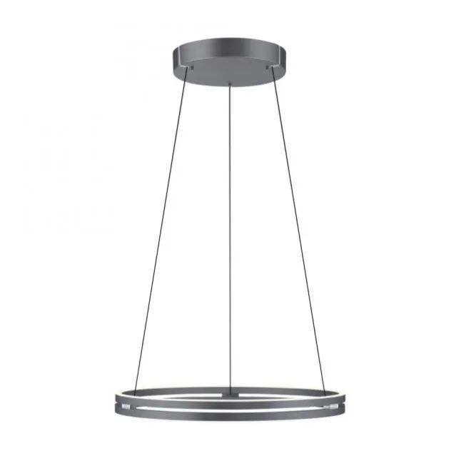 Paul Neuhaus LED Pendelleuchte PURE E-Loop mystic grey (grau) elektrisch