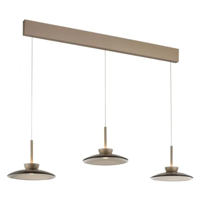 Paul Neuhaus LED Pendelleuchte PURE Moon bronce 3 flammig Lift dimmbar