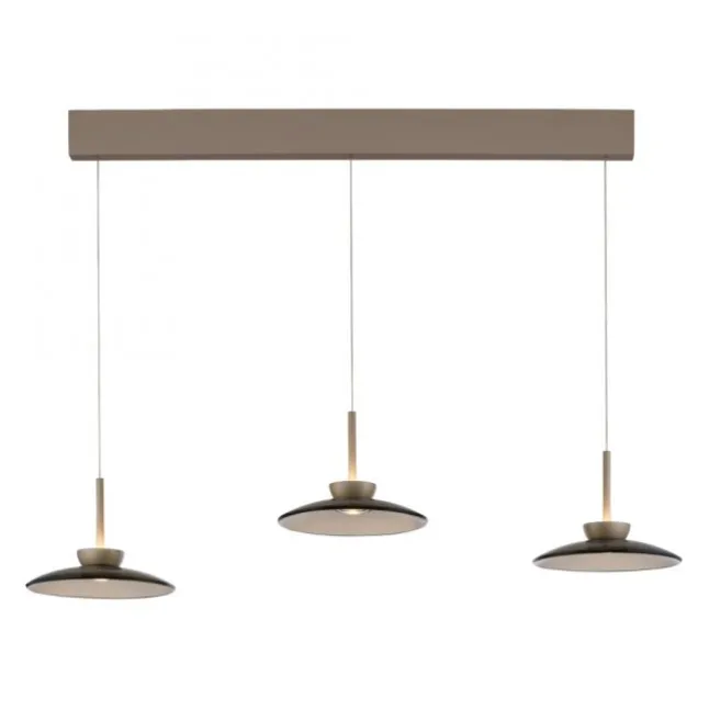 Paul Neuhaus LED Pendelleuchte PURE Moon bronce 3 flammig Lift dimmbar