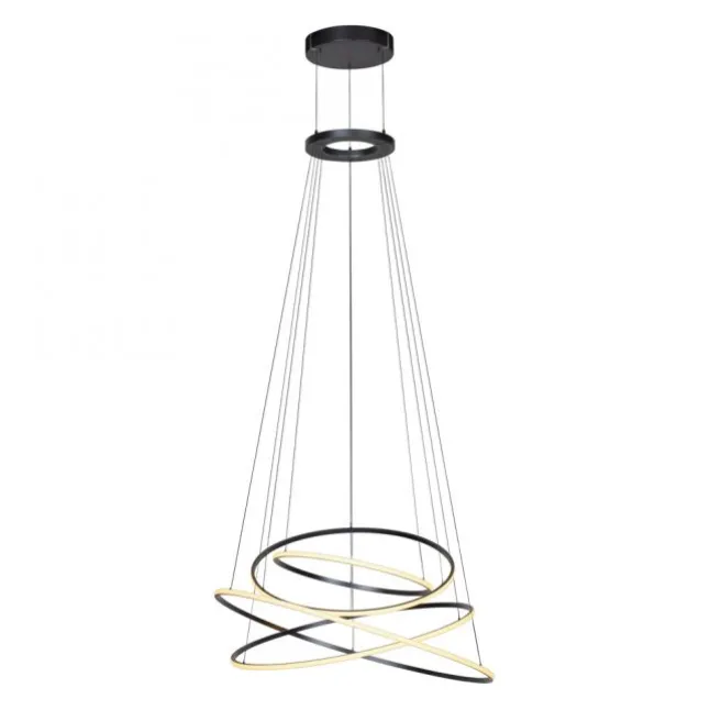 Paul Neuhaus LED Pendelleuchte PURE E-Flying Rings mystic grey (grau) elektrisch