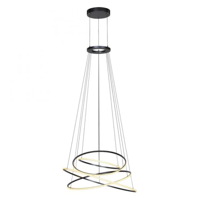 Paul Neuhaus LED Pendelleuchte PURE E-Flying Rings mystic grey (grau) elektrisch