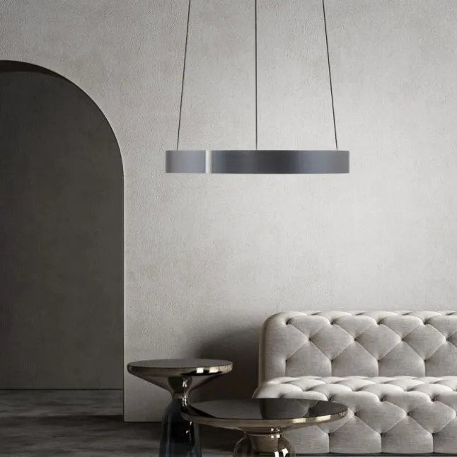 Paul Neuhaus LED Pendelleuchte PURE E-Clipse mystic grey (grau) elektrisch