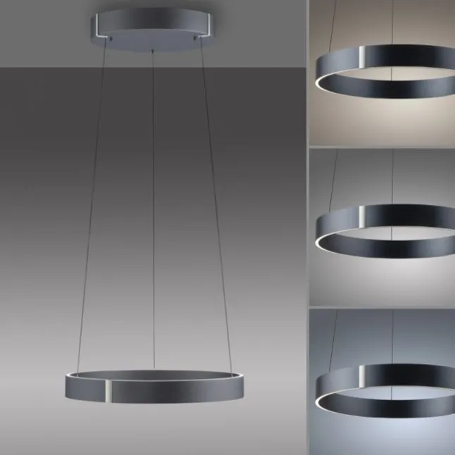 Paul Neuhaus LED Pendelleuchte PURE E-Clipse mystic grey (grau) elektrisch