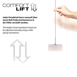 Paul Neuhaus LED Pendelleuchte MARIKA, sand, höhenverstellbar