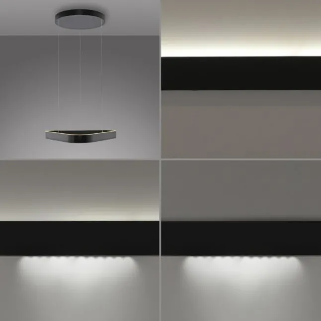 Paul Neuhaus LED Pendelleuchte Q-STRETTO, schwarz,