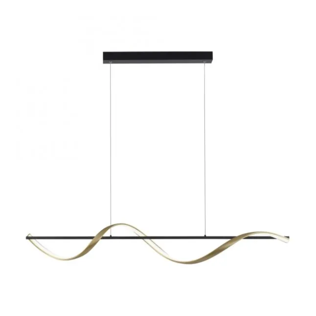 Paul Neuhaus LED Pendelleuchte Q-SWING anthrazit messing matt Smart Home