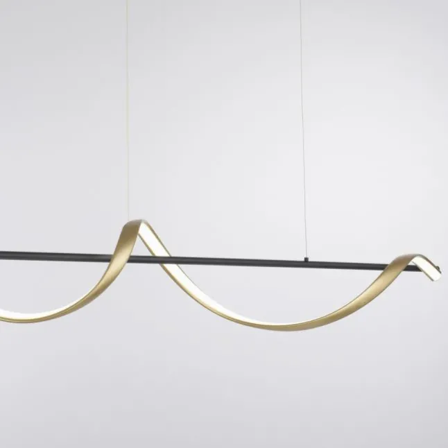 Paul Neuhaus LED Pendelleuchte Q-SWING anthrazit messing matt Smart Home