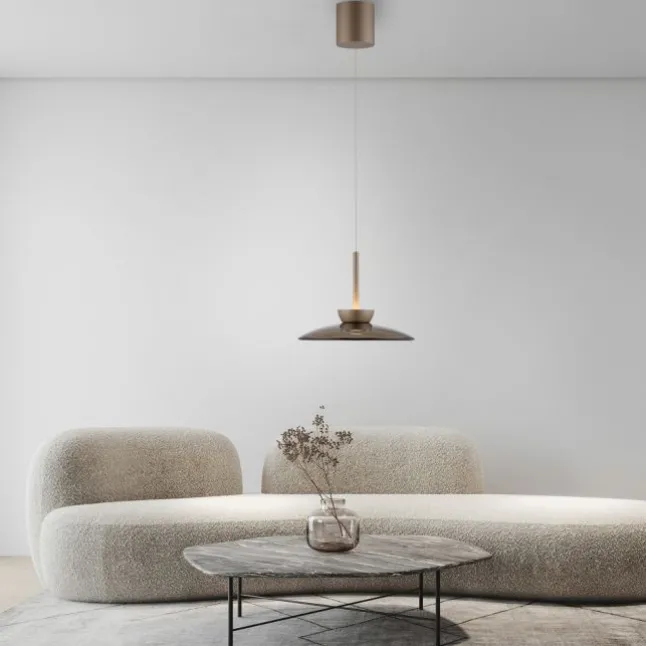 Paul Neuhaus LED Pendelleuchte PURE Moon bronce höhenverstellbar