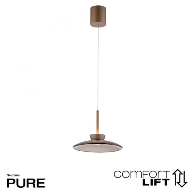 Paul Neuhaus LED Pendelleuchte PURE Moon bronce höhenverstellbar