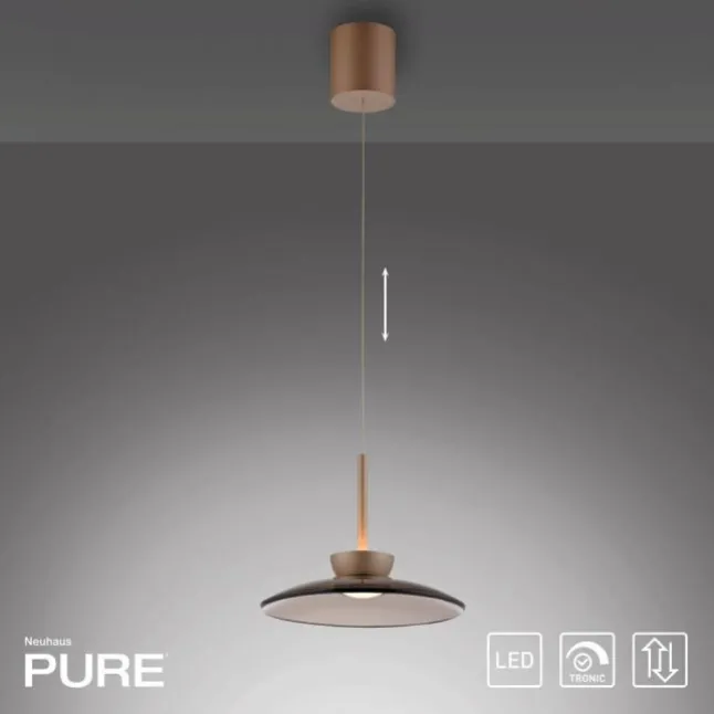 Paul Neuhaus LED Pendelleuchte PURE Moon bronce höhenverstellbar