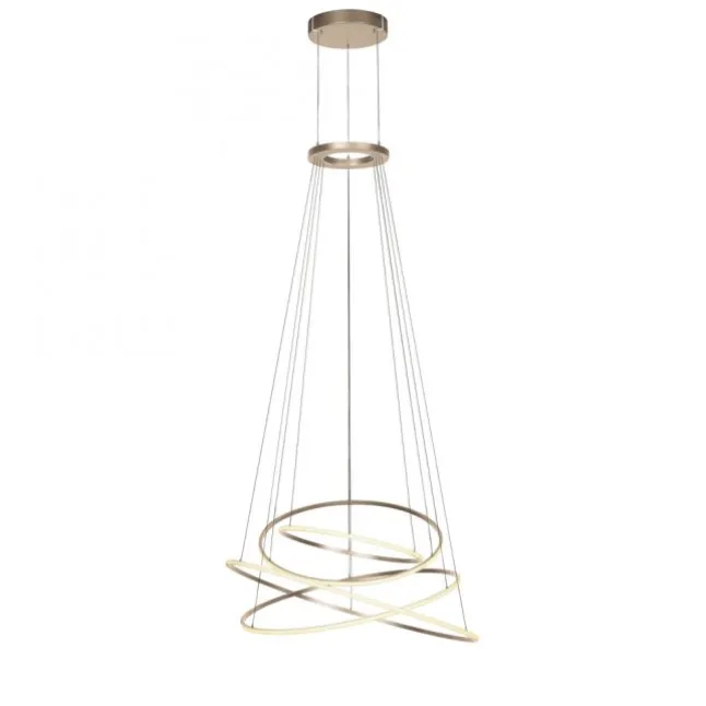 Paul Neuhaus LED Pendelleuchte PURE Flying Rings,bronce