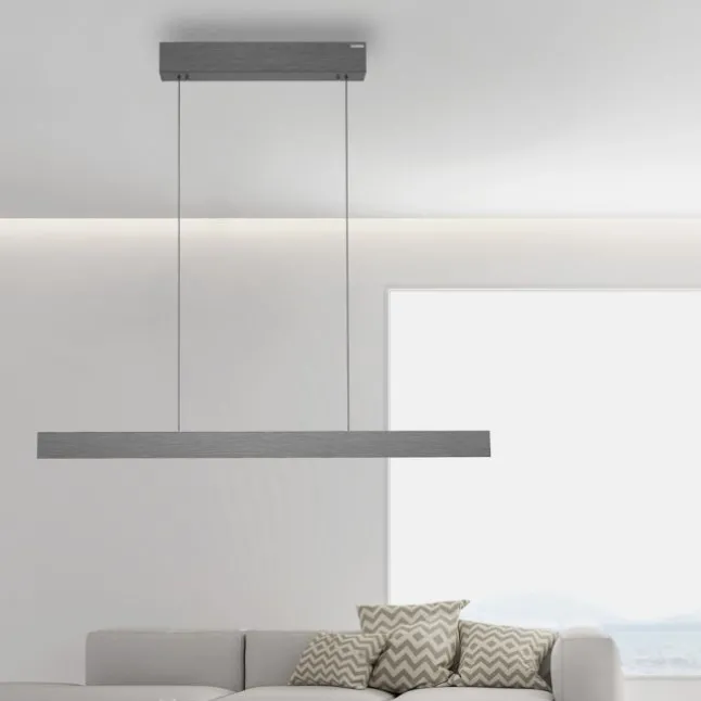 Paul Neuhaus LED Pendelleuchte PURE E-Motion platin (grau) elektrisch